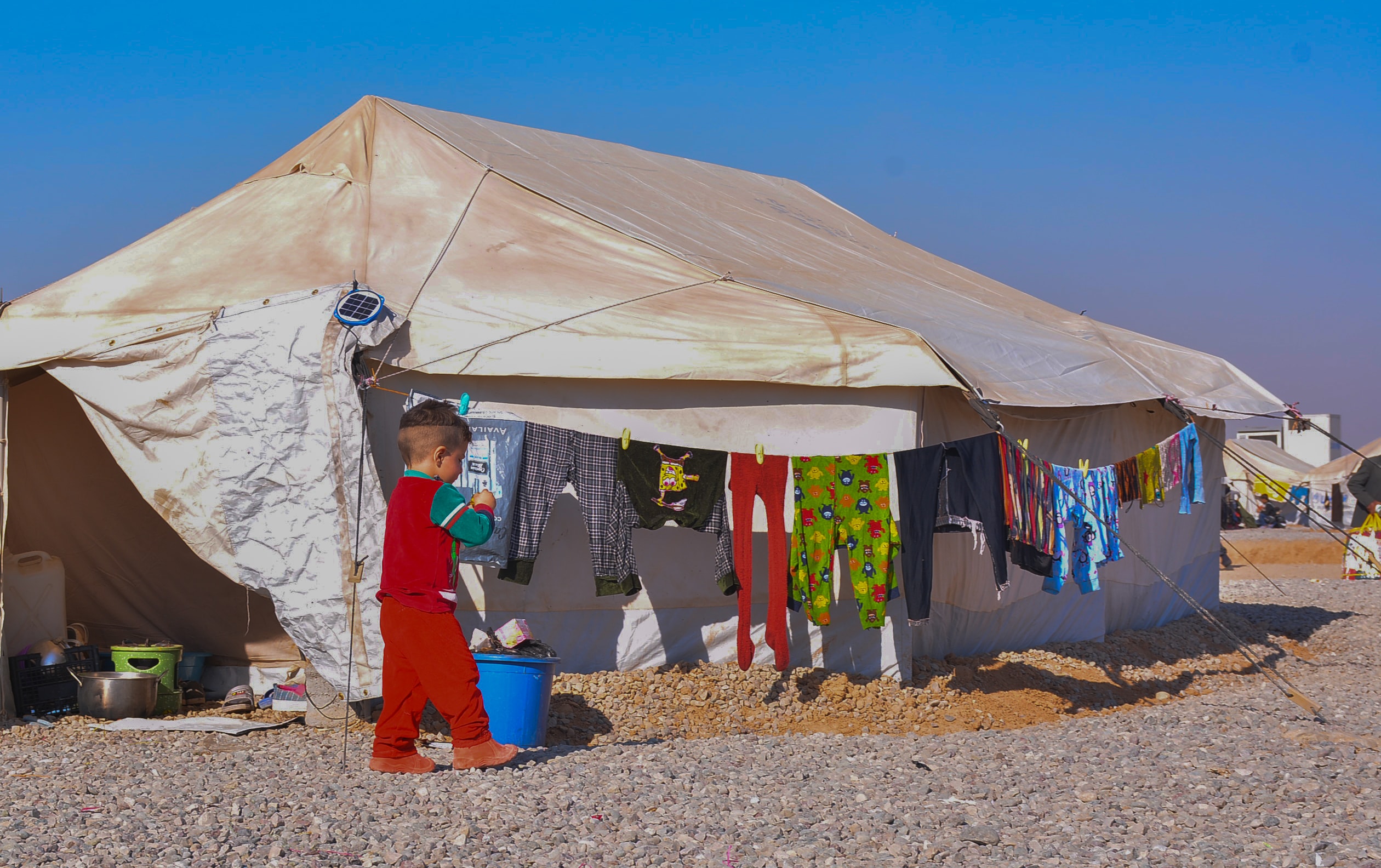 Iraqi IDP children in the Dibaga Camp, southwest of Erbil Province, Kurdistan Region. (Photo: Fryad Nanakali)
